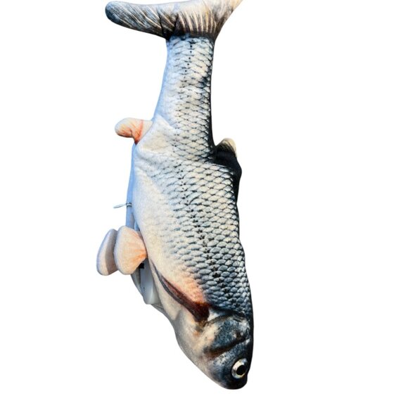 CAT TOY FLAPPY FISH Dog Pet Toy Flops Around USB Rechargeable With Cord - Picture 12 of 13